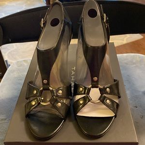 NIB Tahari Darla High Heels, Size 8M, Black, 3.5” heels